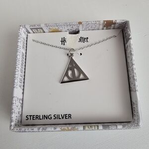 Harry Potter Sterling Silver Deathly Hallows Necklace
